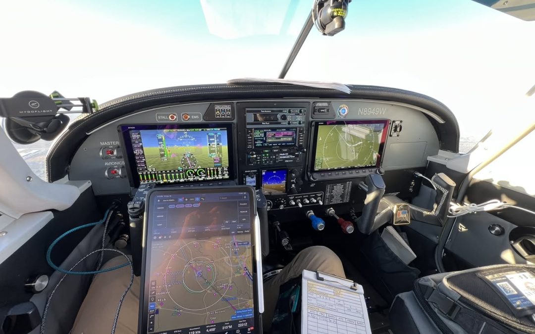 Piper PA-28 panel equipped with a Trio Certified Autopilot in a panel mount configuration, Avidyne IFD440 GPS, and dual Dynon SkyView displays